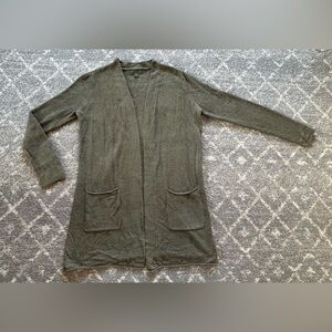 Bearfoot Dreams cozychic lite Sage Green Cardigan women’s size small